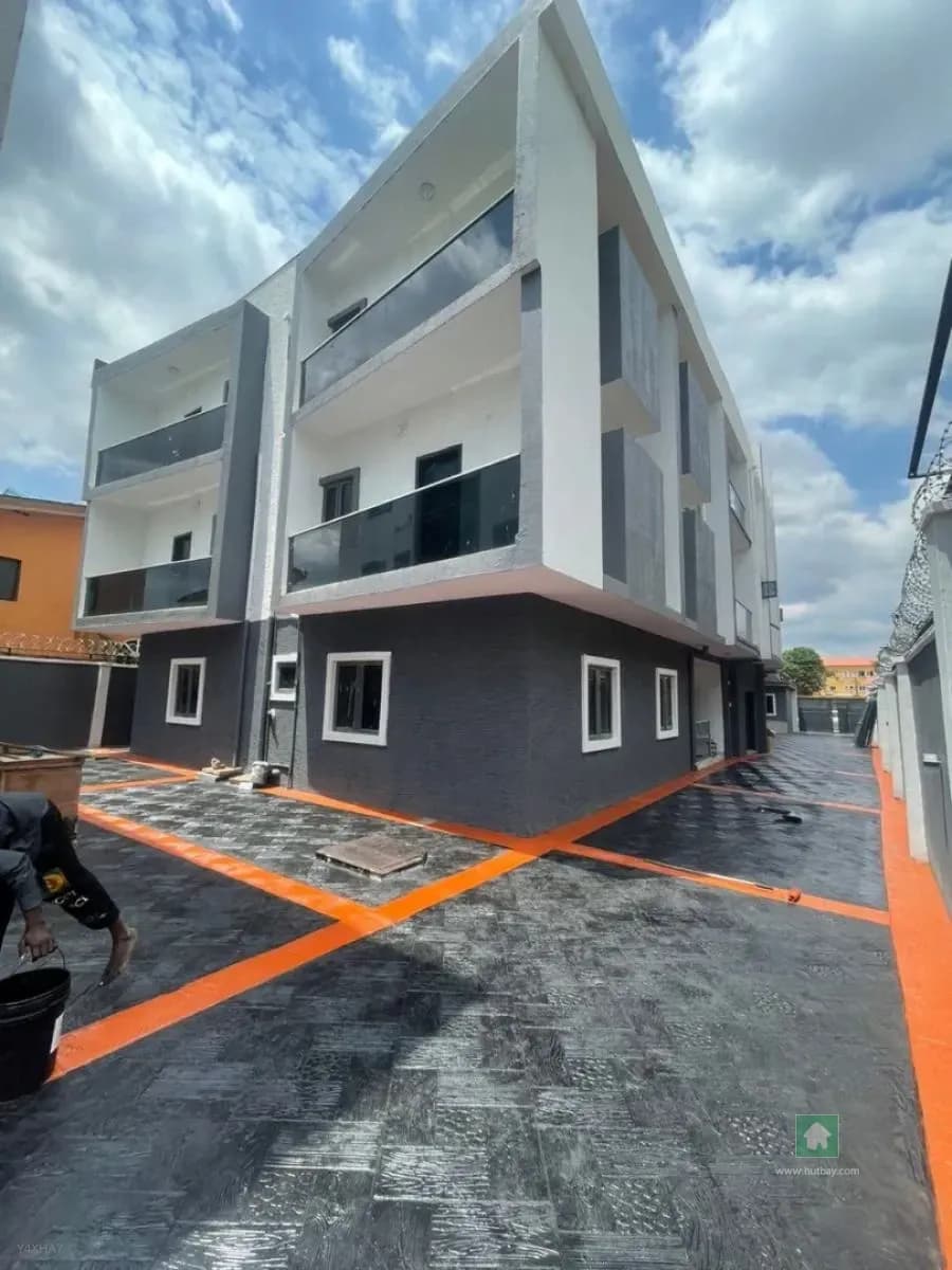Contemporary Block of Flats Available in Gated Ogba Neighborhood