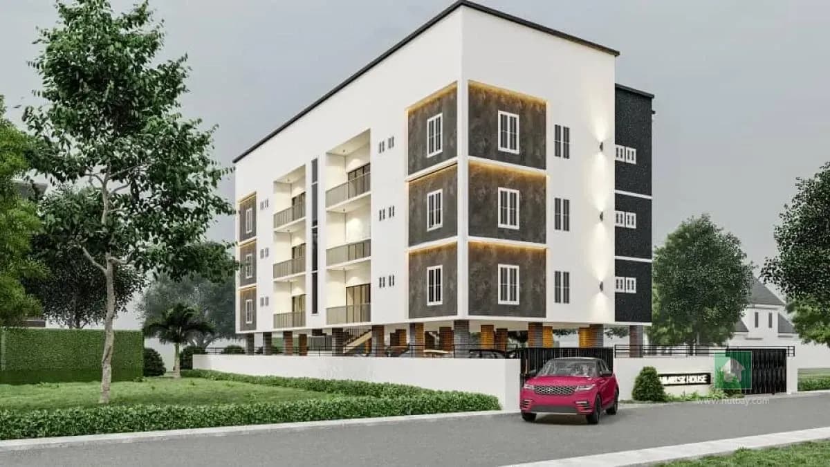 Block of Flats with Three Bedrooms and Private Boys' Quarters in Ogba, Ikeja