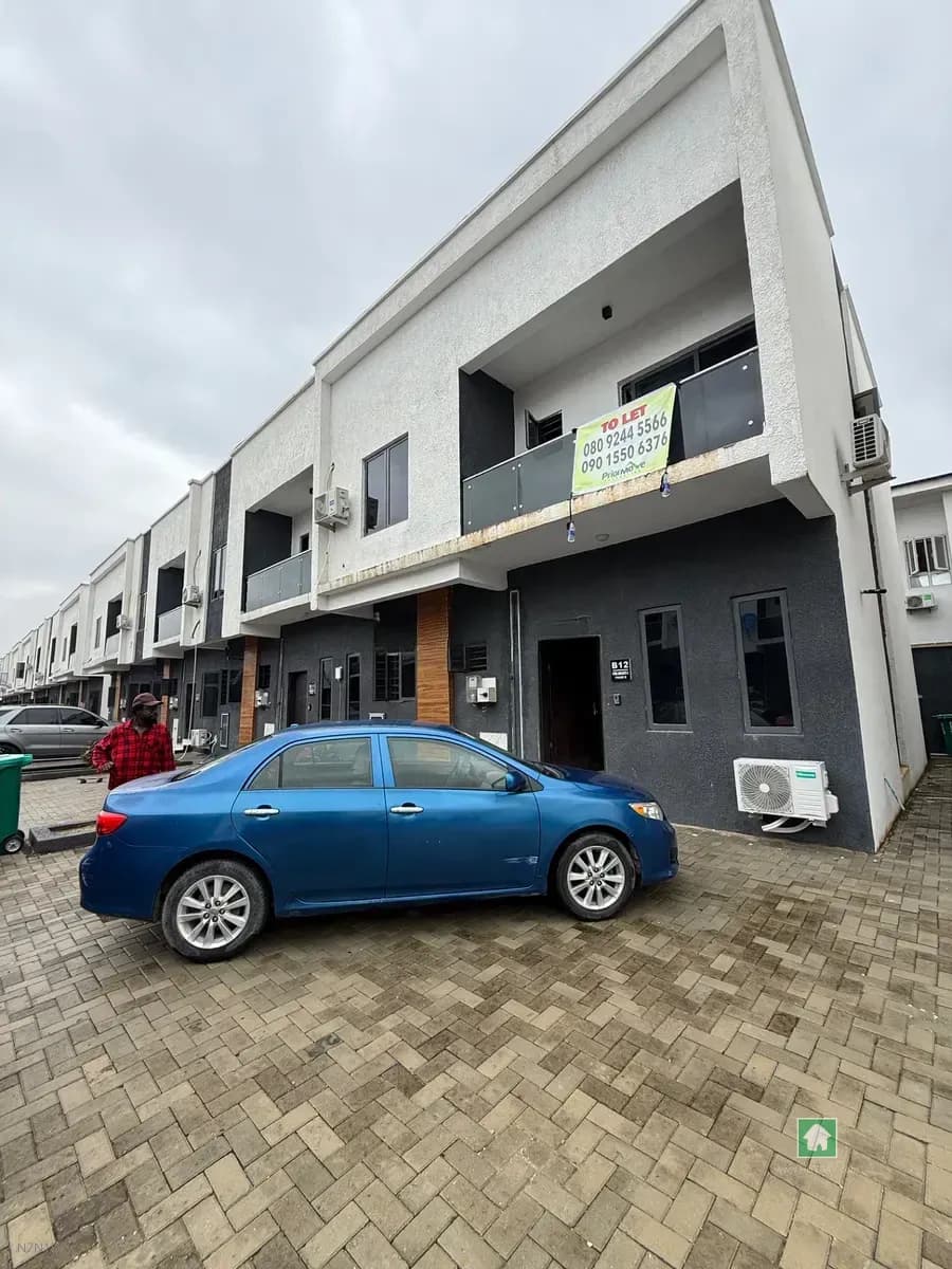 Partly Furnished 3-Bedroom Terrace Duplex in Sangotedo, Ajah