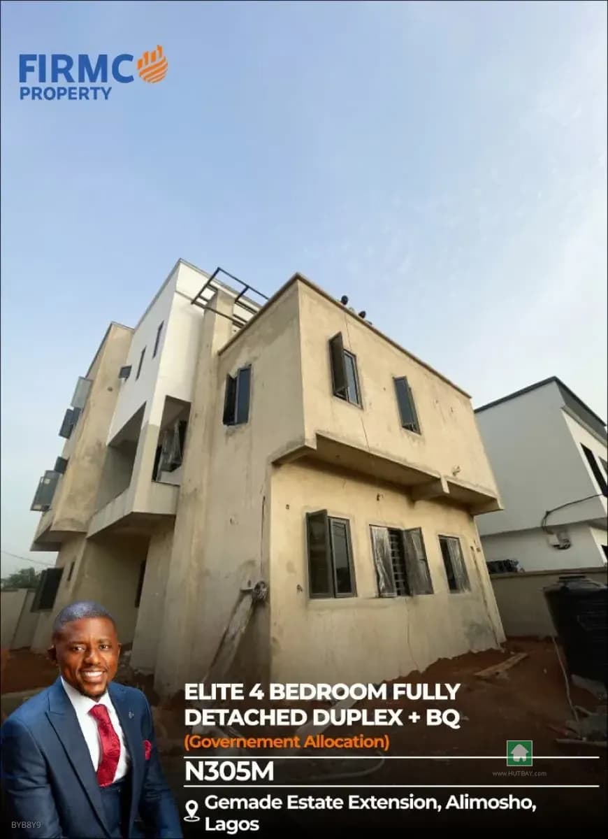 Detached 4 Bedroom Duplex in Gemade Estate, Egbeda